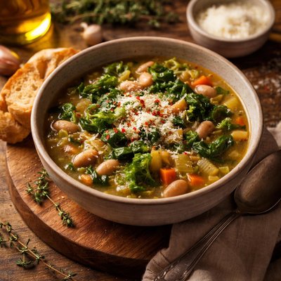 Image of Escarole and White Bean Soup