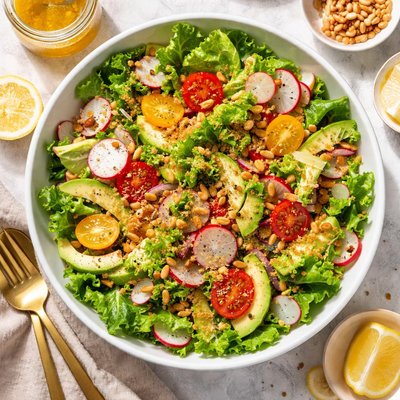 Image of Escarole Salad with Champagne Vinaigrette