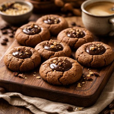 Image of Espresso Thumbprint Cookies
