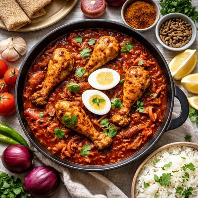 Image of Ethiopian Chicken and Onion Stew