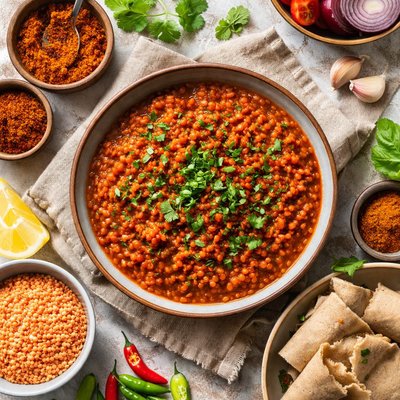 Image of Ethiopian Lentils with Berebere Spice Mix