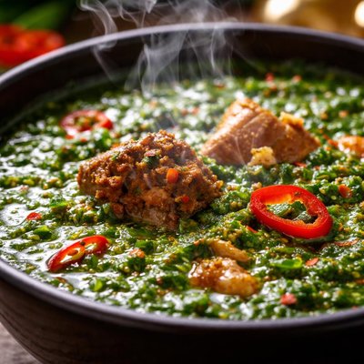 Image of Whole30 Ewedu Soup