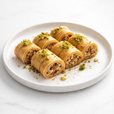 Image of Exquisite and Addictive Rolled Baklava Cookies