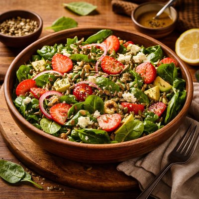 Image of Extra Healthy Spinach Salad