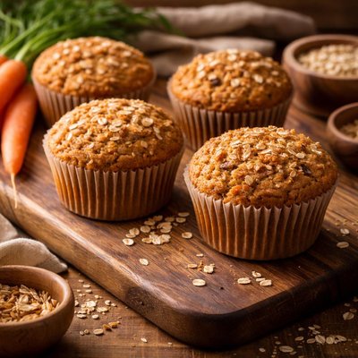 Image of Extreme Low Fat Buttermilk Carrot Bran Muffins