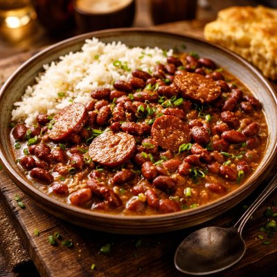 Image of Extremely Easy Louisiana Homestyle Redbeans and Sausage