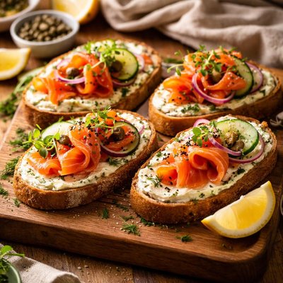 Image of Eye Opening Salmon Sandwiches
