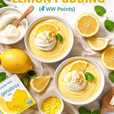 Image of Fabulous 2 Ingredient Lemon Pudding 4 Ww Points