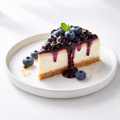 Image of Fabulous Cheesecake with Blueberry Glaze
