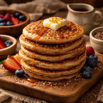 Image of Fabulous Flax Seed Pancakes