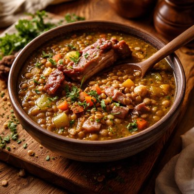Image of Fabulous Ham Bone and Lentil Soup