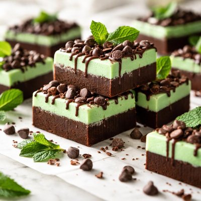 Image of Fabulous Mint Fudge We Made Last Night