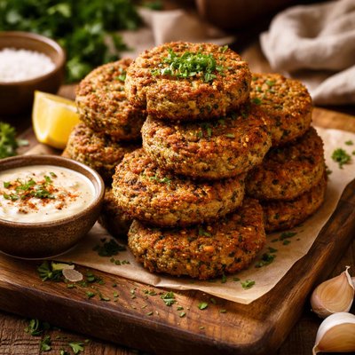 Image of Falafel Patties Made with Flour