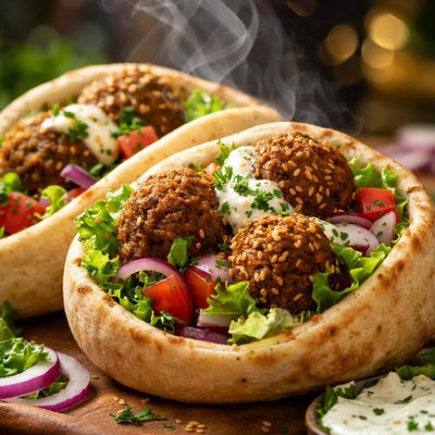Image of Falafel Pitas