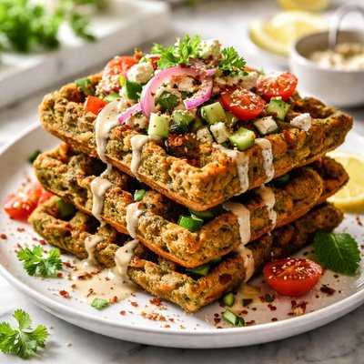 Image of Falafel Waffles