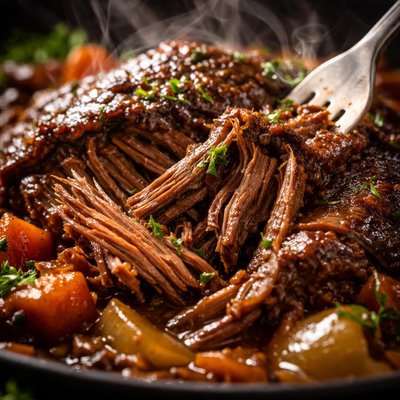 Image of Fall Apart Tender Braised Topside of Beef