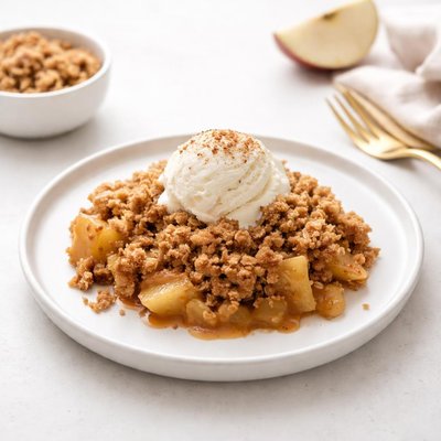 Image of Fall Apple Cobbler with Streusel Topping