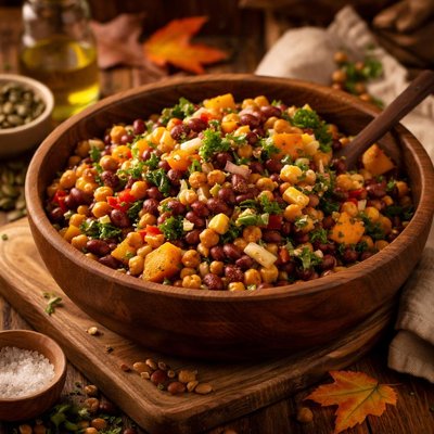 Image of Fall Harvest Bean Salad