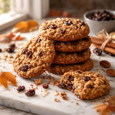 Image of Fall Harvest Oatmeal Raisin Cookies