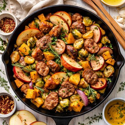 Image of Fall Sausage Skillet Dinner