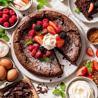 Image of Fallen Chocolate Torte