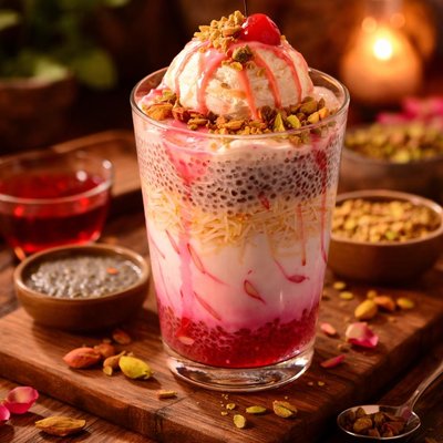 Image of Falooda Pakistani Ice Cream Sundae Float