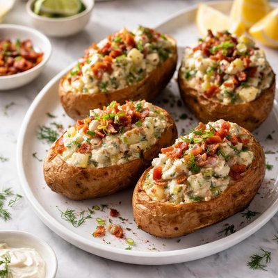 Image of Fancy Baked Potatoes Alternative to Potato Salad