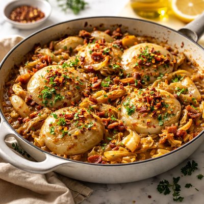 Image of Fancy Smothered Onions and Cabbage