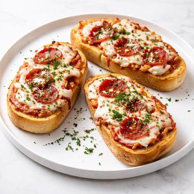 Image of Fantabulous Garlic Bread Pizzas