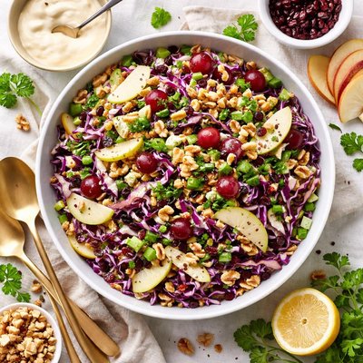 Image of Fantastic Cabbage and Apple Waldorf Salad