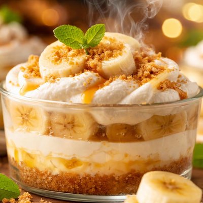 Image of Fantastic Creamy Layered Banana Dessert