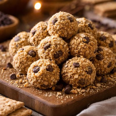 Image of Fantastic Graham Cracker Candy Balls No Bake