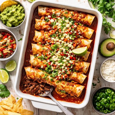 Image of Fantastic Shredded Beef Enchiladas