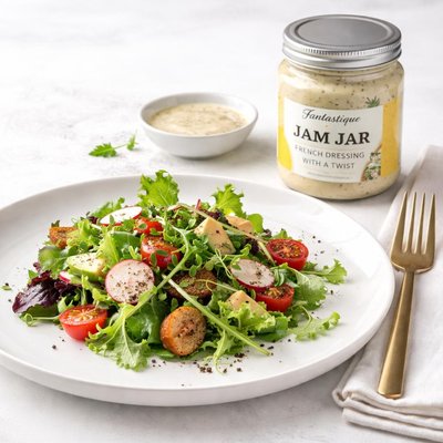 Image of Fantastique Jam Jar French Dressing with a Twist
