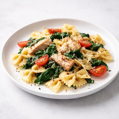 Image of Farfalle Con Pollo E Spinaci