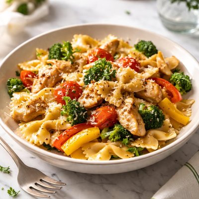 Image of Farfalle with Chicken Veggies