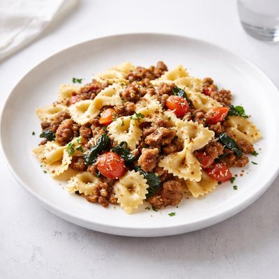 Image of Farfelle with Sausage
