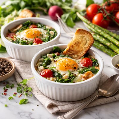 Image of Farmers Market Shirred Eggs