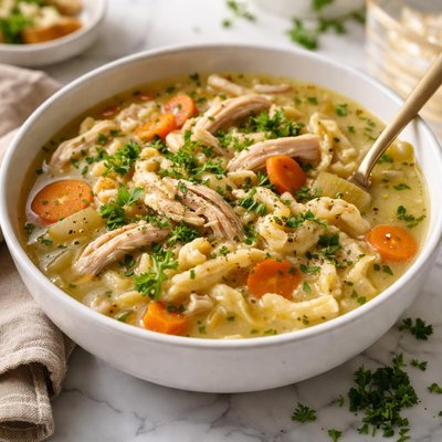 Image of Farmhouse Chicken Soup with Spaetzle