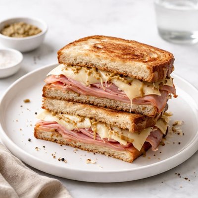 Image of Farmhouse Ham Cheese and Sauerkraut Sandwiches