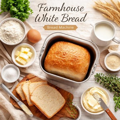 Image of Farmhouse White Bread Bread Machine