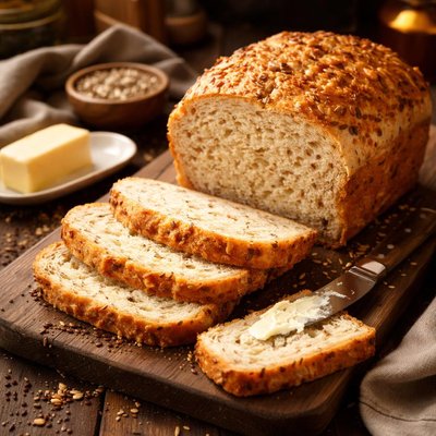 Image of Farmhouse White Multi Grain Cheese Bread Bread Machine