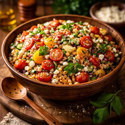 Image of Farro Salad with Tomatoes and Herbs Giada De Laurentiis