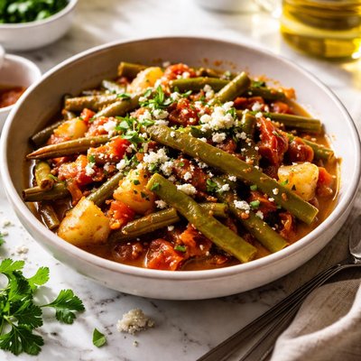 Image of Fashoulakia Greek Green Bean Side Dish