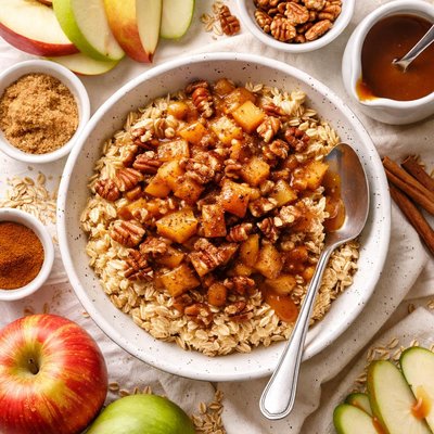 Image of Fast and Delicious Caramel Apple Oatmeal
