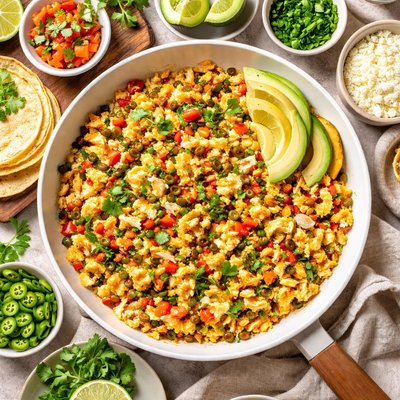 Image of Fast and Easy Mexican Scrambled Eggs