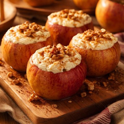 Image of Fast Creamy Baked Apples Fat Free