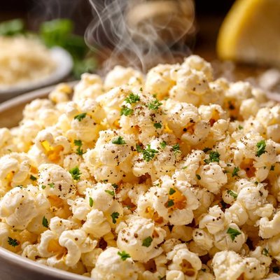 Image of Fast Easy Parmesan Cheese Popcorn
