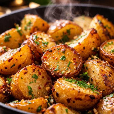 Image of Fast Microwaved Pan Fried Potatoes