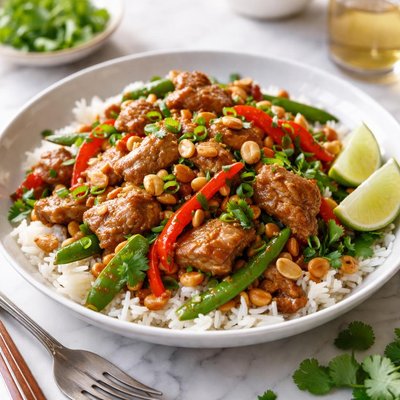 Image of Fast Pork and Peanut Stir Fry